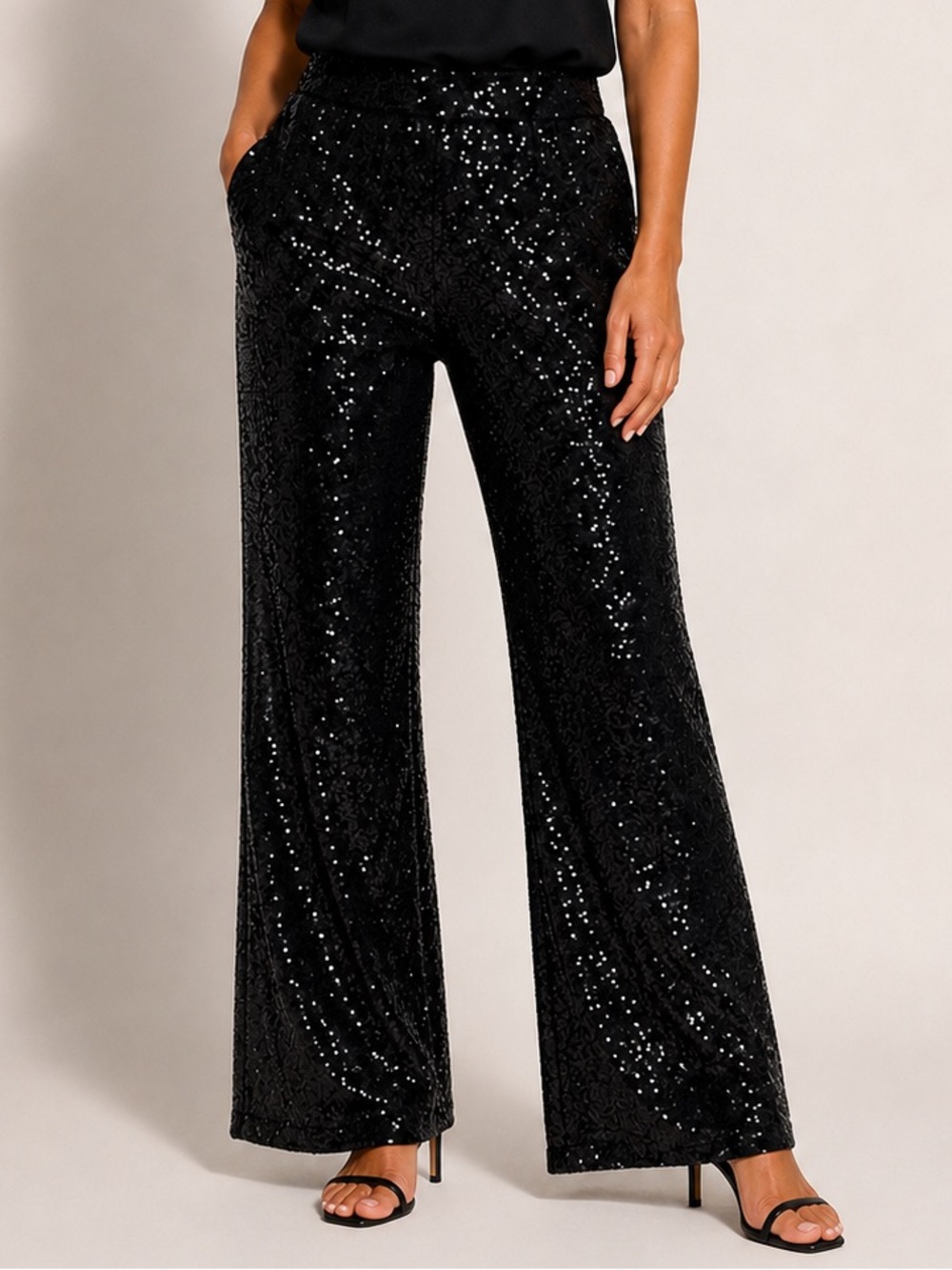 Boston Proper • All Over Sequin Palazzo Pant *NWOT*